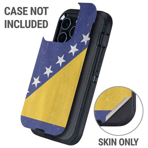 Bosnia and Herzegovina Flag Distressed Otterbox Defender iPhone Skin